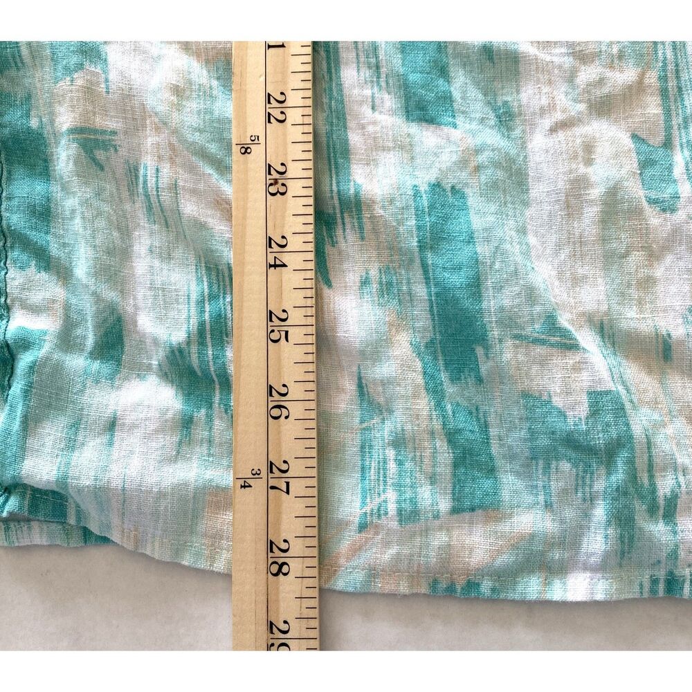 Jm Collection Linen Blend Button Up 3/4 Sleeve Sh… - image 7